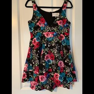 Floral sweetheart dress by Charlene Henry